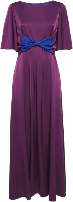 bow-detail maxi dress