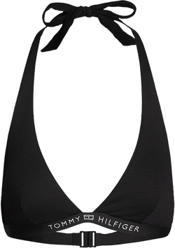 logo-print bikini top 