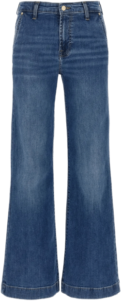 Dojo stonewashed high-waist jeans