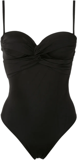 twisted detail swimsuit