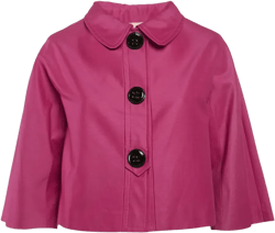 button-down cropped jacket