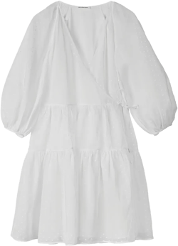 Mirabelle wrap-effect dress