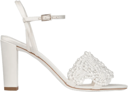 85mm leather heeled sandals