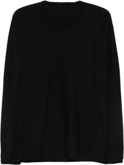 long-sleeve cotton T-shirt