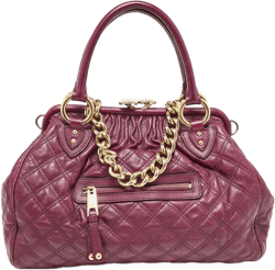 quilted chain tote bag