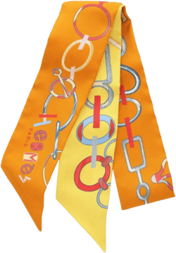 2021 Re Du Boucles silk ribbon scarf