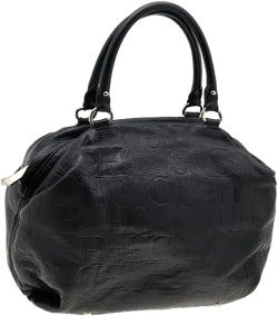 pre-owned debossed logo-pattern tote bag