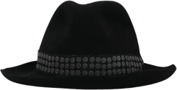 x 10 Corso Como circles ribbon-detailed wool felt hat