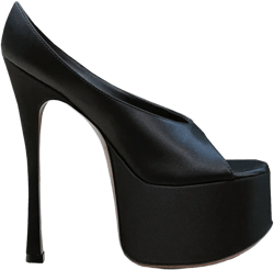 Anok satin platform pumps