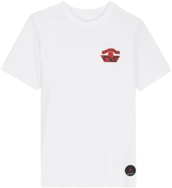 graphic-print "White" T-shirt