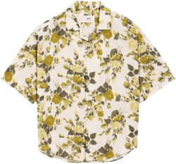 floral-print short-sleeve shirt