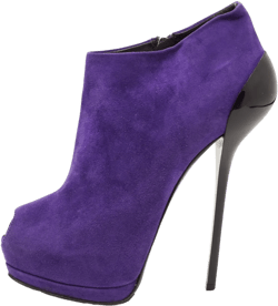 Pre-owned 160mm peep-toe platform booties