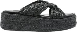 20mm New Zeppa Damier woven platform sandals