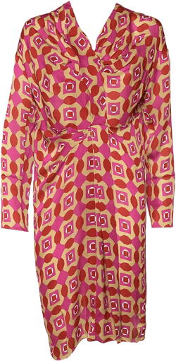 2023 geometric silk midi dress