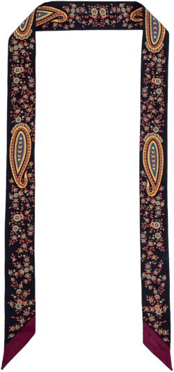 paisley-print silk scarf