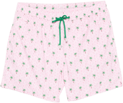 palm-tree print swim shorts
