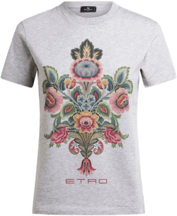 paisley-print T-shirt