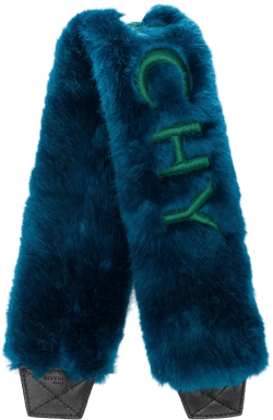 logo fur stole strap cover