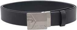 buckle-fastening leather belt