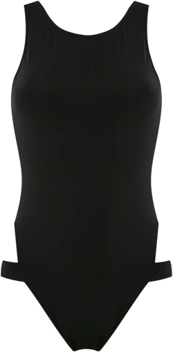 strappy high cut leg swimsuit