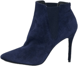 suede pointed-toe ankle boots