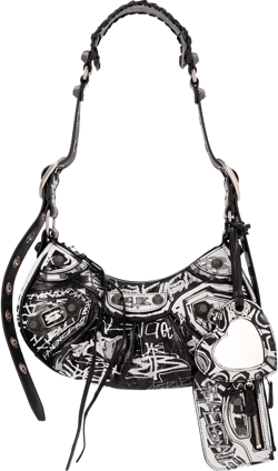 Le Cagole graffiti shoulder bag