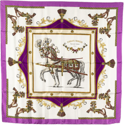20th Century Harnais Francais Premier Empire Silk Scarf scarves