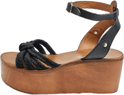 70mm knot-detailing platform sandals