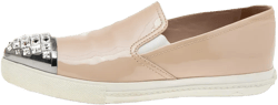 crystal-embellished slip-on sneakers