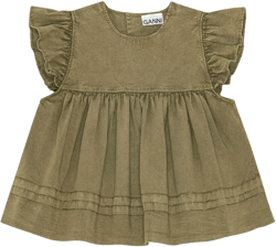ruffled flared top