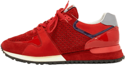 Run Away patent leather suede sneakers