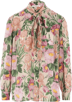 lavallière silk blouse