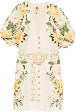 Garden Cascade mini dress