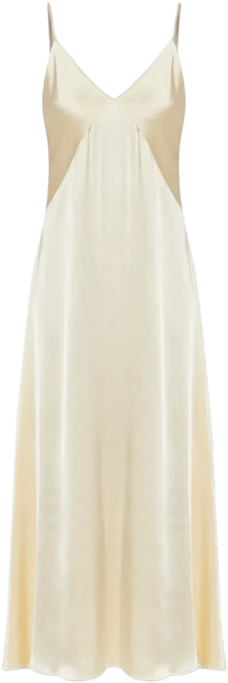 V-neck slip maxi dress