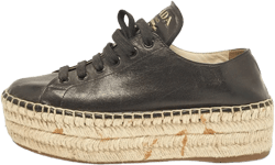 leather espadrille sneakers