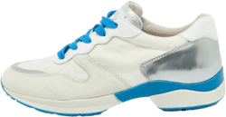 leather silver-detail sneakers