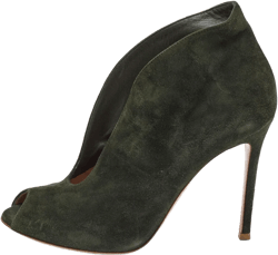 105mm leather heeled boots