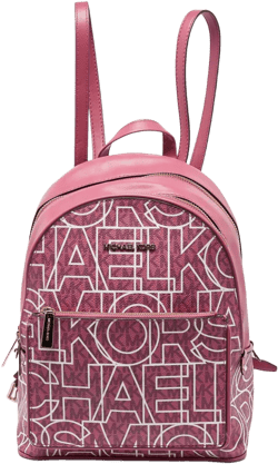 logo leather backpack