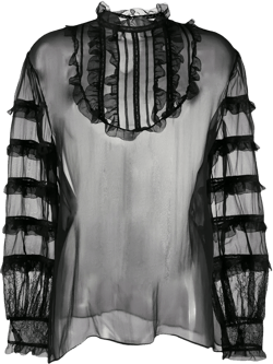 sheer organza blouse