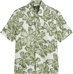 floral-print short-sleeve shirt