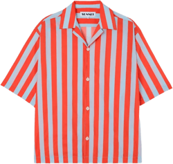 stripe short-sleeve shirt