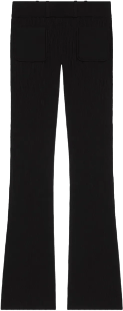 ribbed flared trousers