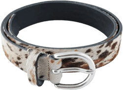 cow-print belt 
