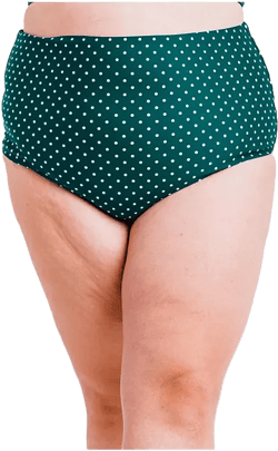 Calypsa Plus Size High-Waisted Bikini Bottom