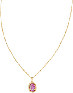 Kendra Scott 14k Framed Stone 19" Pendant Necklace