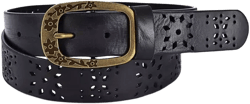 Women's Blooming Crocus Leather Belt