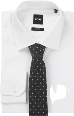 Men's Silk-Blend Monogram Tie