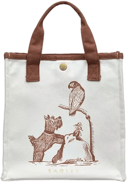 Toile Small Open Top Tote Bag