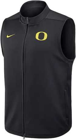 Men's Black Oregon Ducks Primetime Victory Performance Full-Zip Vest