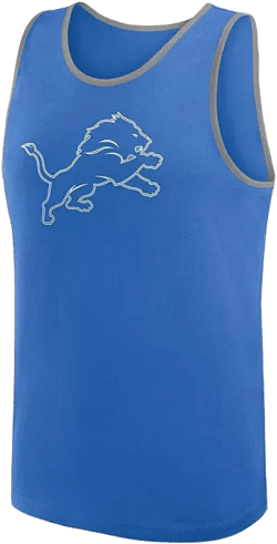 Men's Blue Detroit Lions Unmatched Success Tank Top